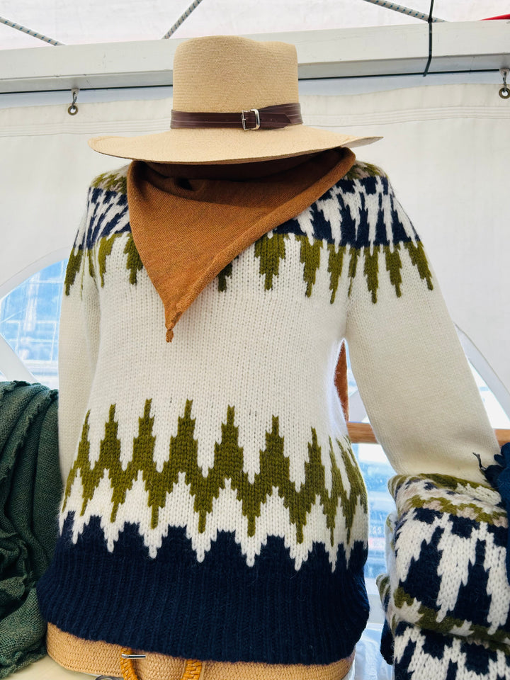 Alpaka Damenpullover YOKE