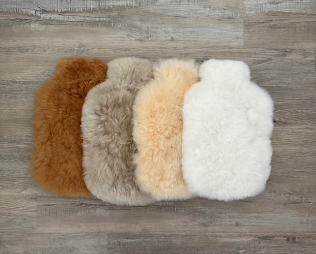 Wärmflasche  aus echten Alpakafell FELLINI