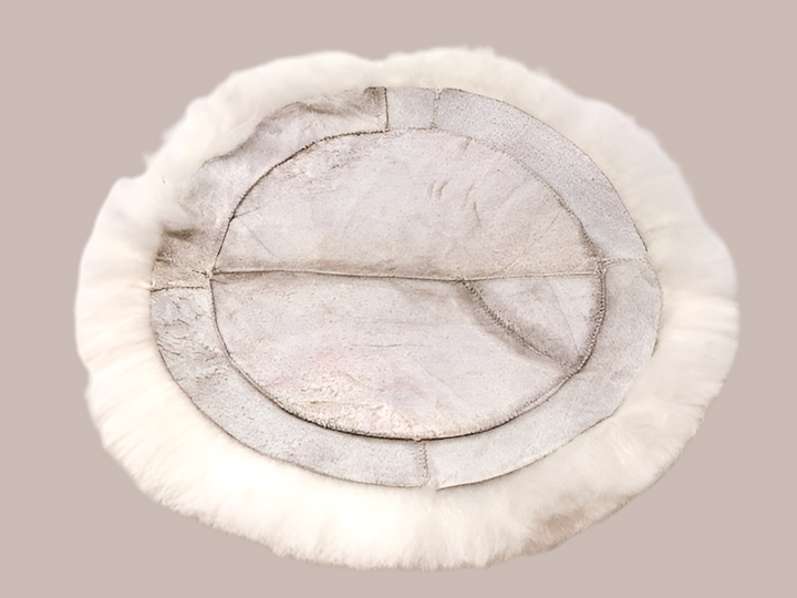 Sitzauflage aus Alpakafell RUND ca.33 cm