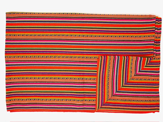 Tischdecke BOHO aus peruanischen Stoffe – Etiqueta Blanca