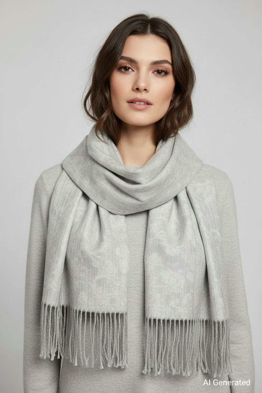 Stola FLORAL – 100 % Baby Alpaka